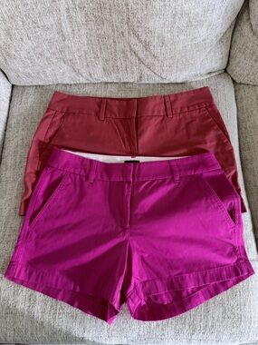 J. Crew and LOFT Women's Shorts in Bright Pink and Deep Brick